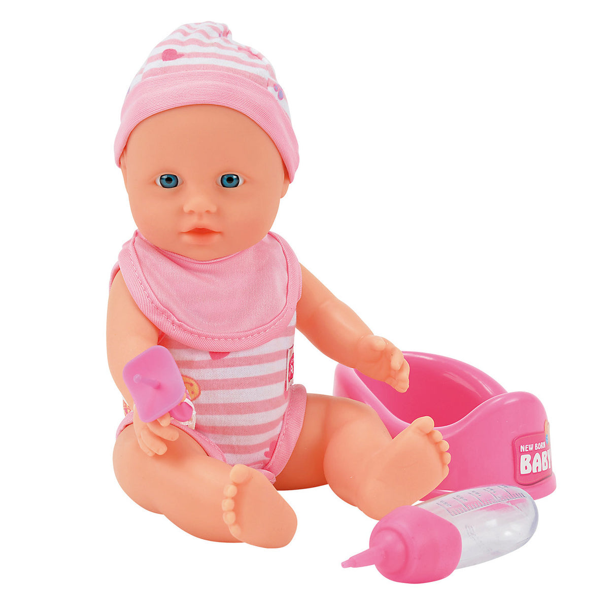 Poupée nouveau-né buvant et faisant pipi simba 30 cm