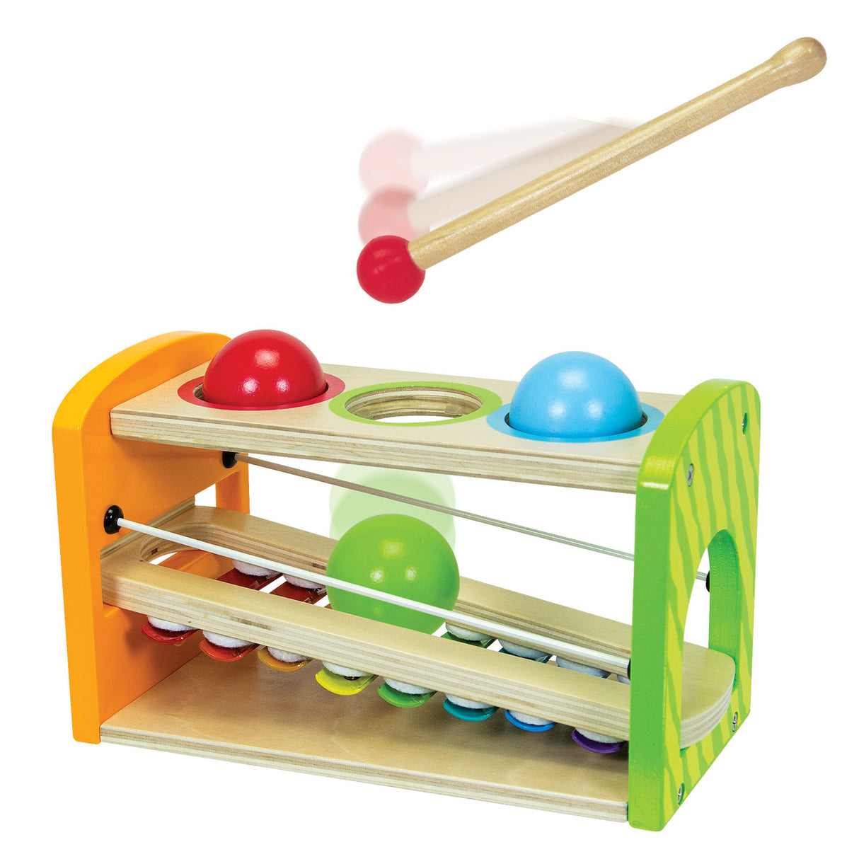 Banc de marteau Eichhorn avec xylophone, 5 pièces.
