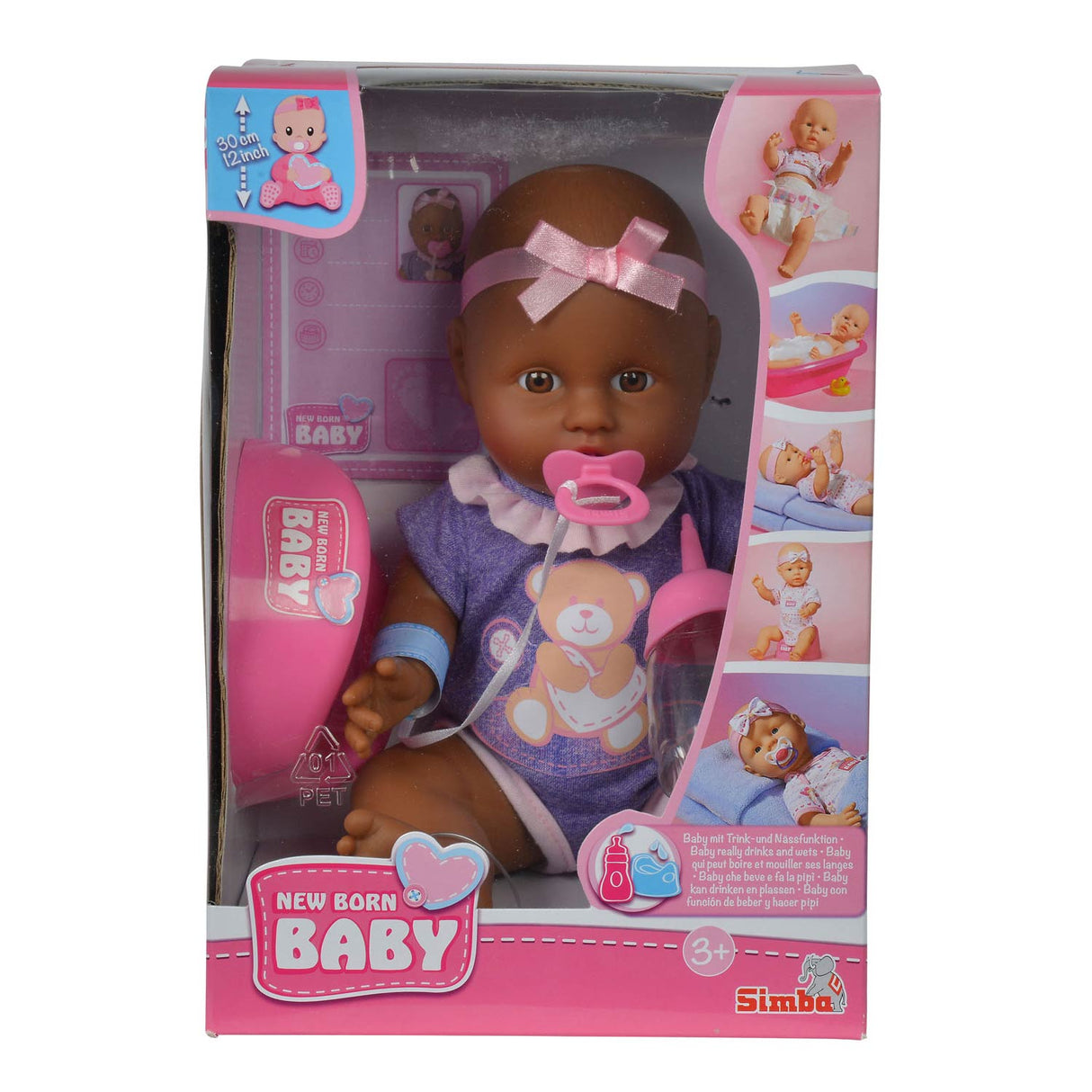 Nouveau-né bébé né bébé pop, 4dlg.