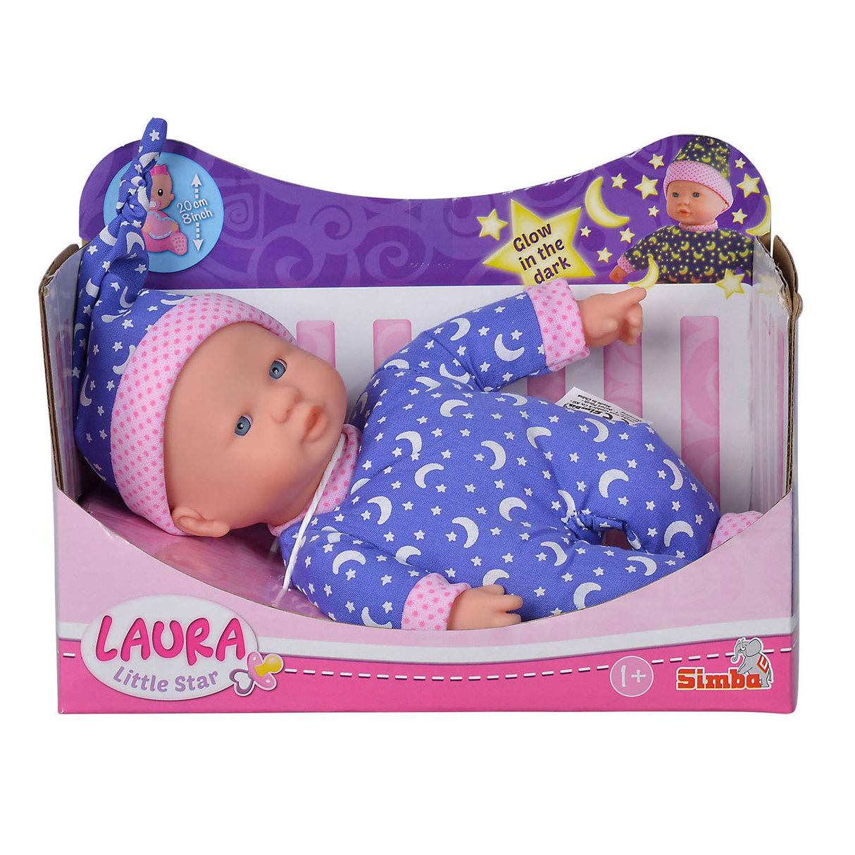 Simba Laura Little Star Baby Doll brille dans le noir 105010010