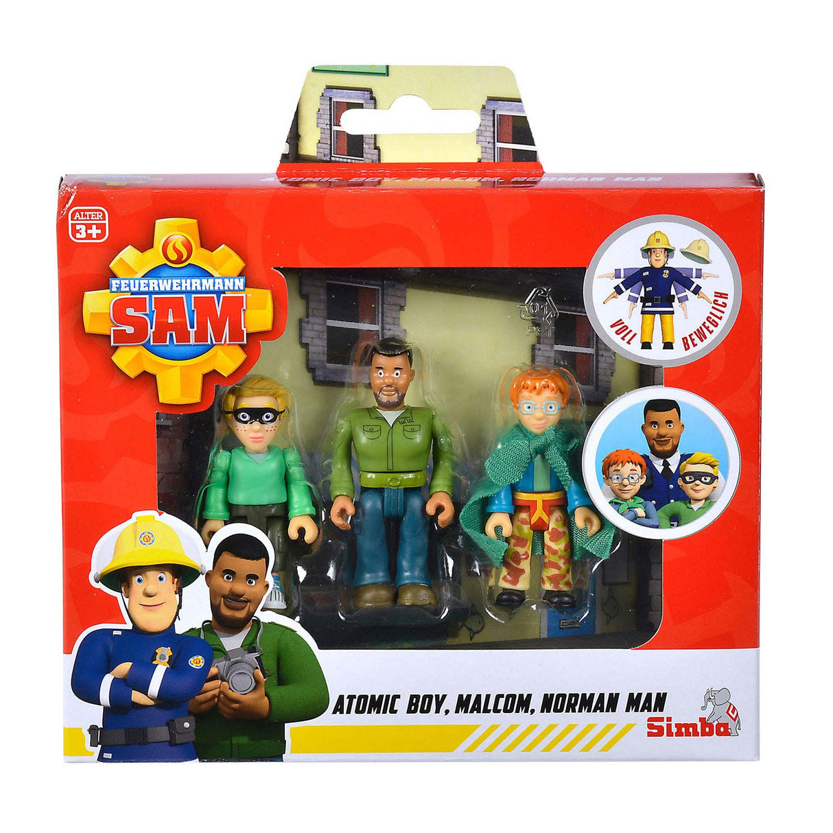 Simba Fireman Sam Superhero Play Figures, 3e.