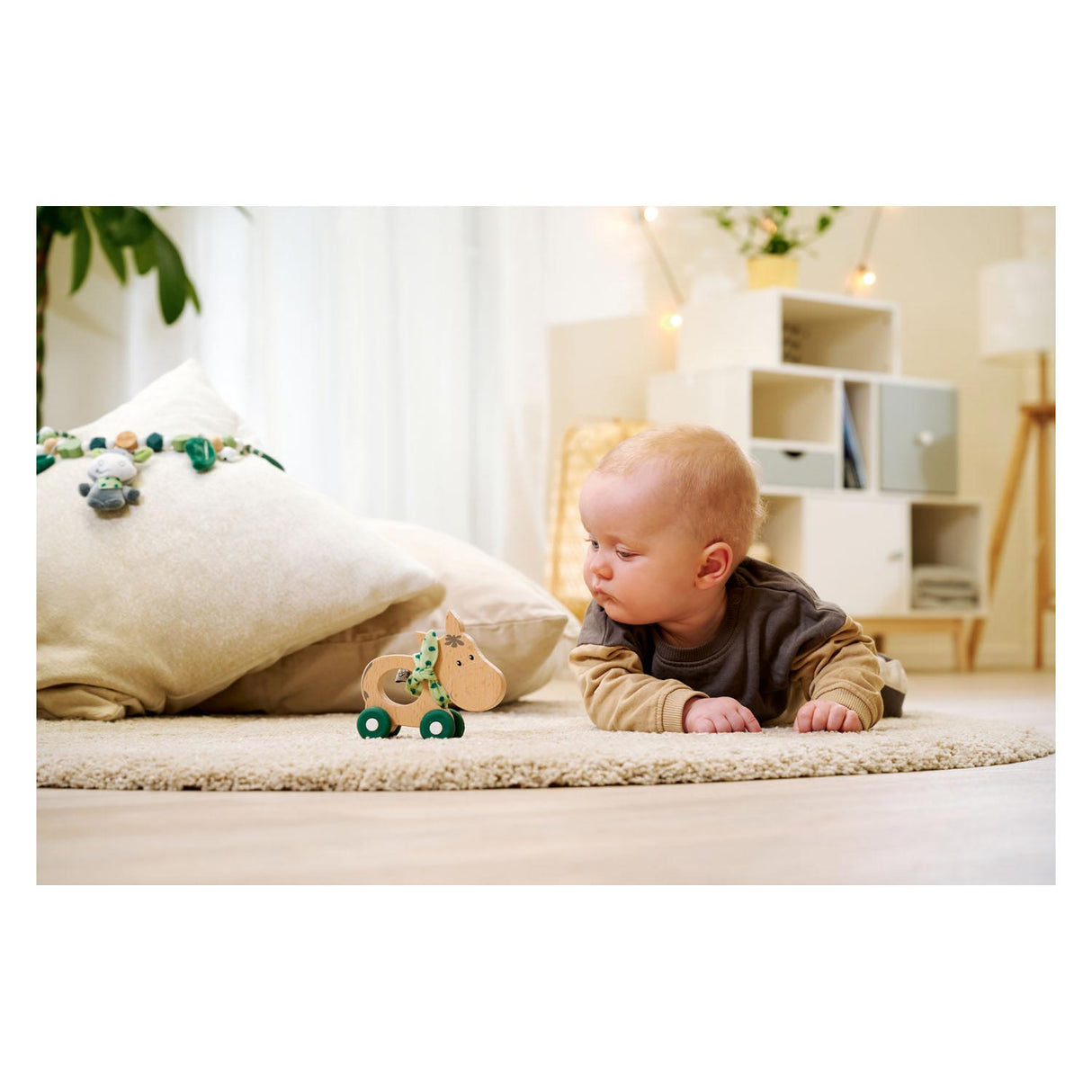 Eichhorn bébé hipp figurine à pousser en bois âne