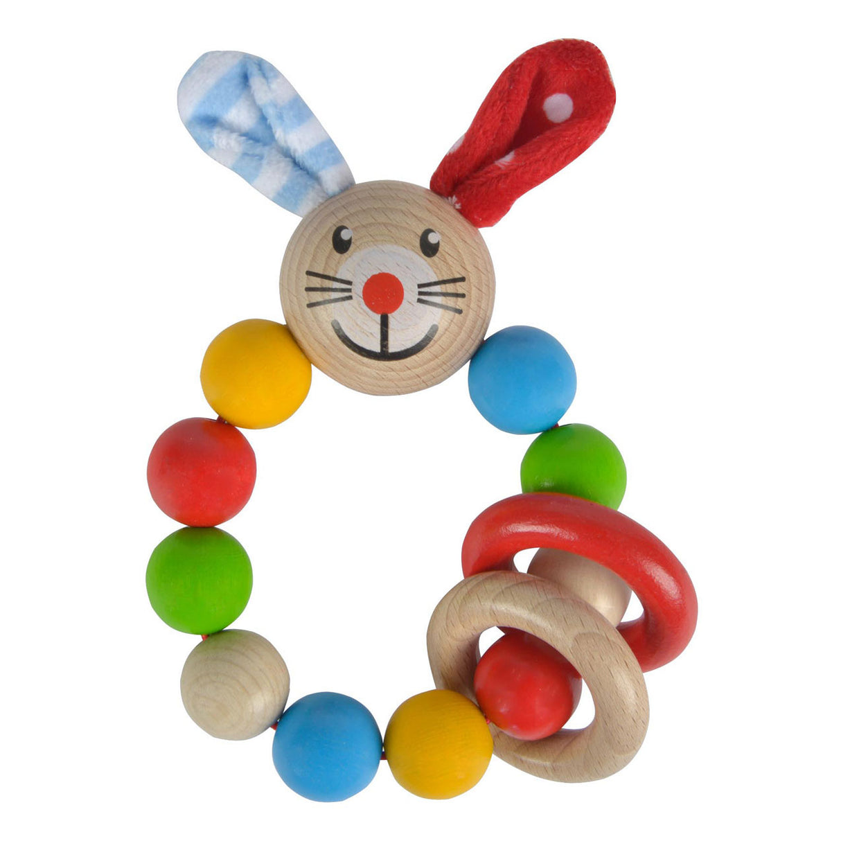 Eichhorn bébé anneau de dentition en bois lapin