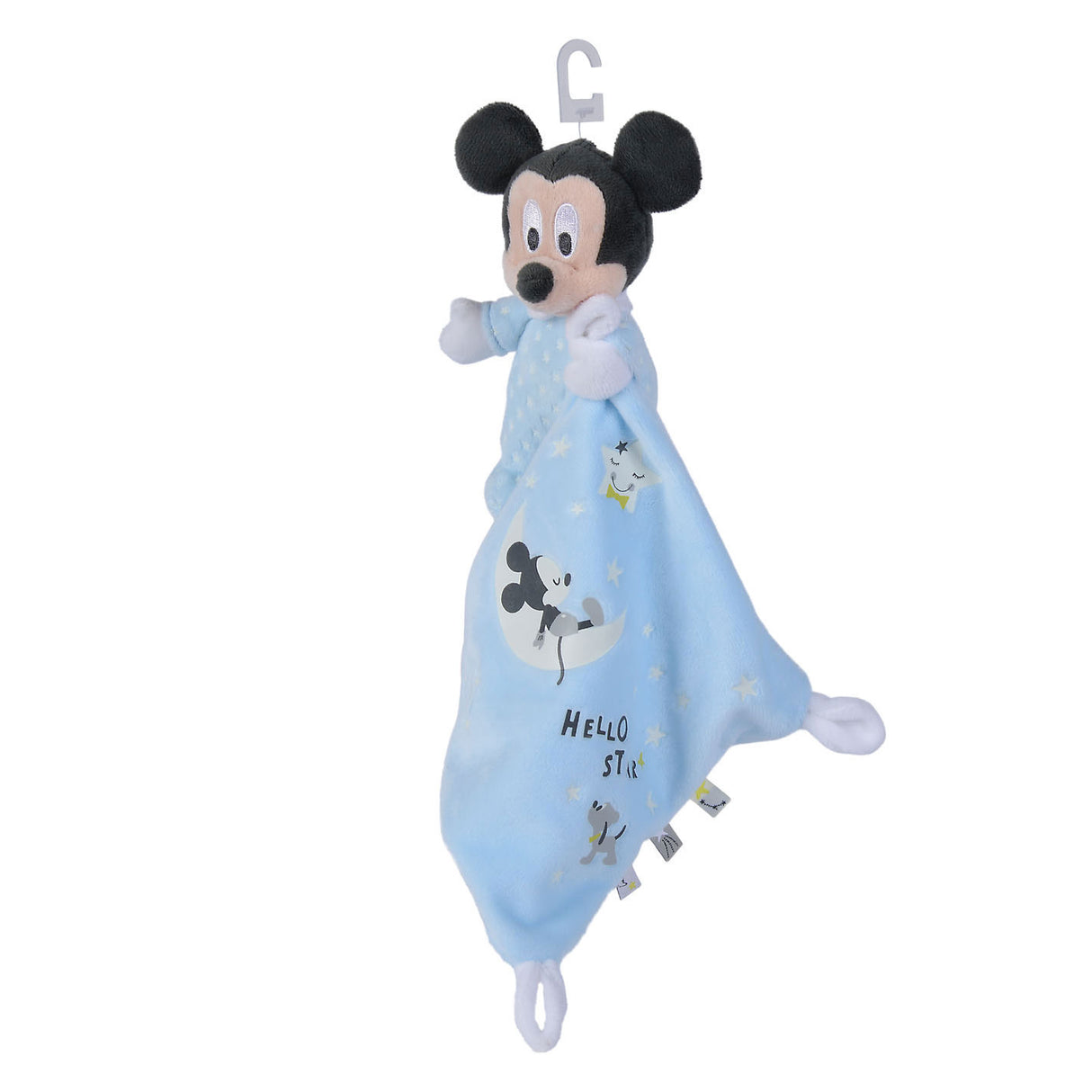 Simba Disney Mickey Mouse Glow in the Dark doudou serviette câlin étoilé