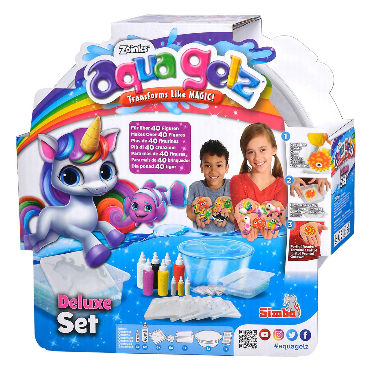 Simba aqua gelz ensemble de luxe, 25 pièces.