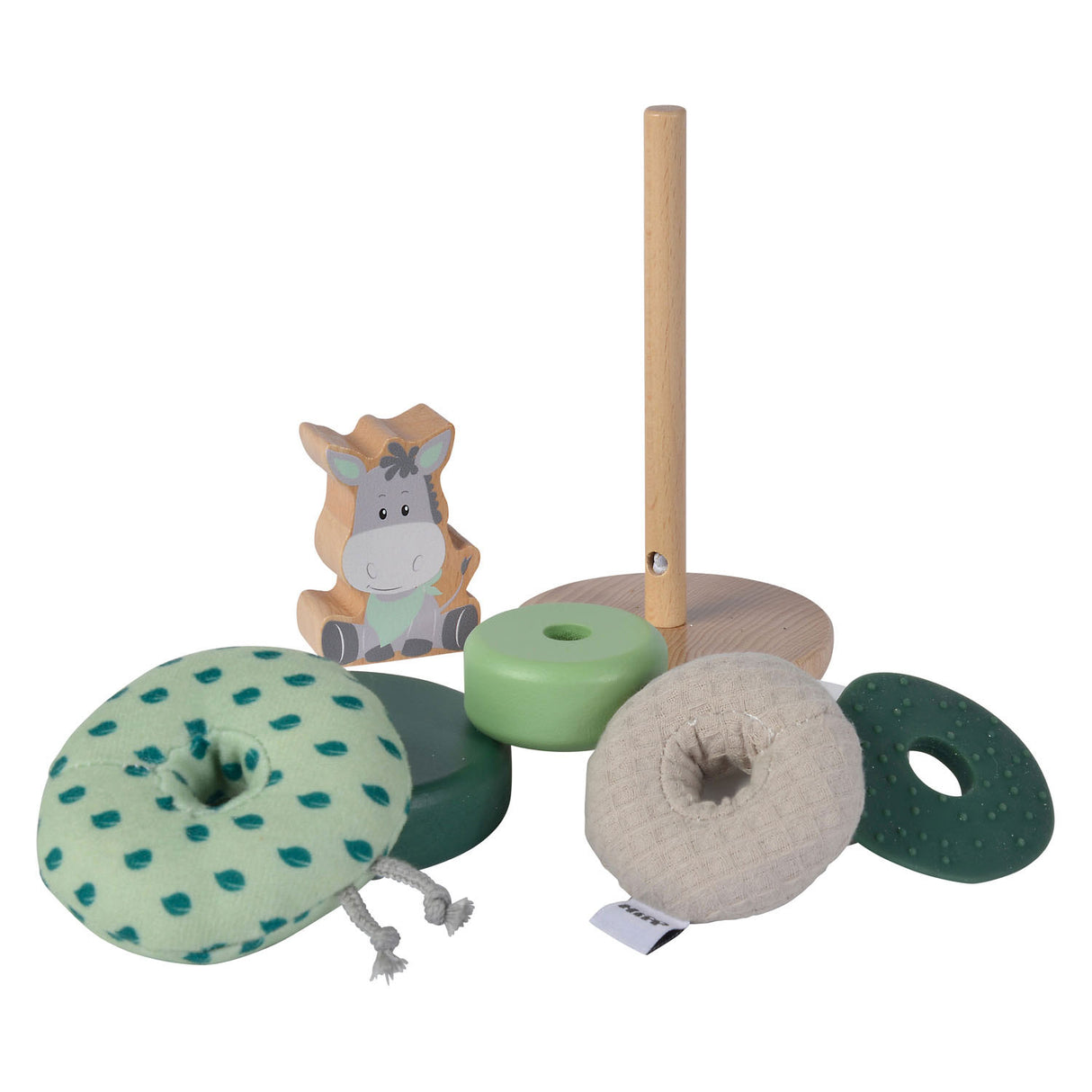 Eichhorn tour empilable en bois âne - jouets éducatifs pour bébé fsc.