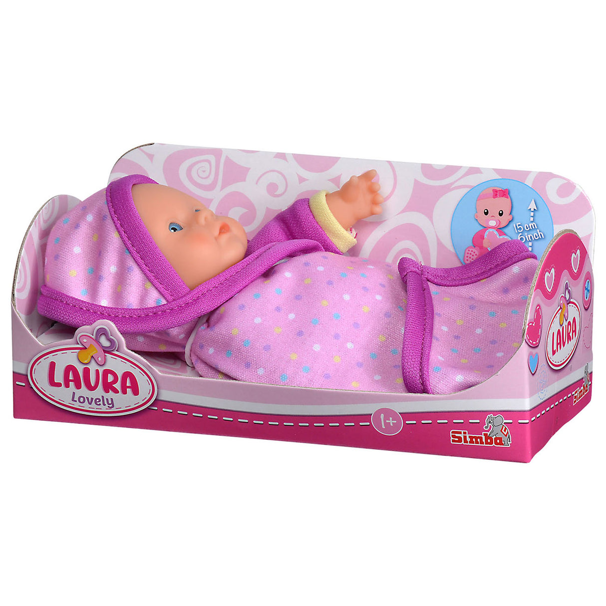 Simba bébé poupée Laura ravissante avec couverture