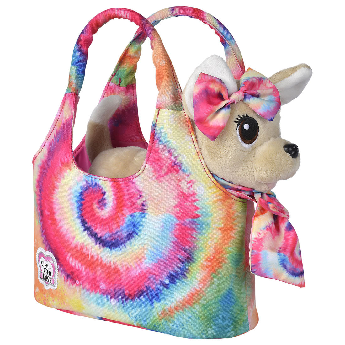 Simba chi chi love chiot peluche en sac style batik