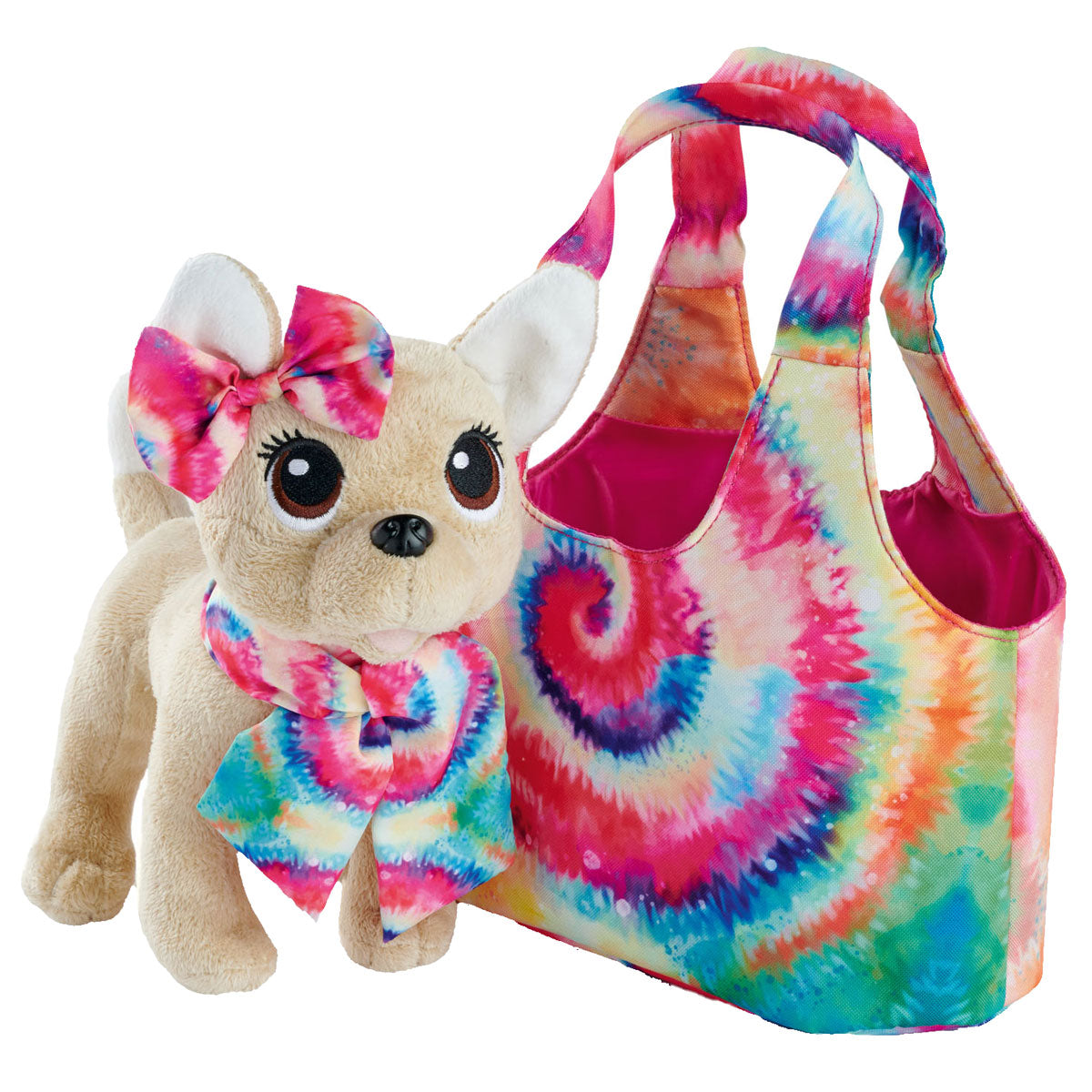 Simba chi chi love chiot peluche en sac style batik