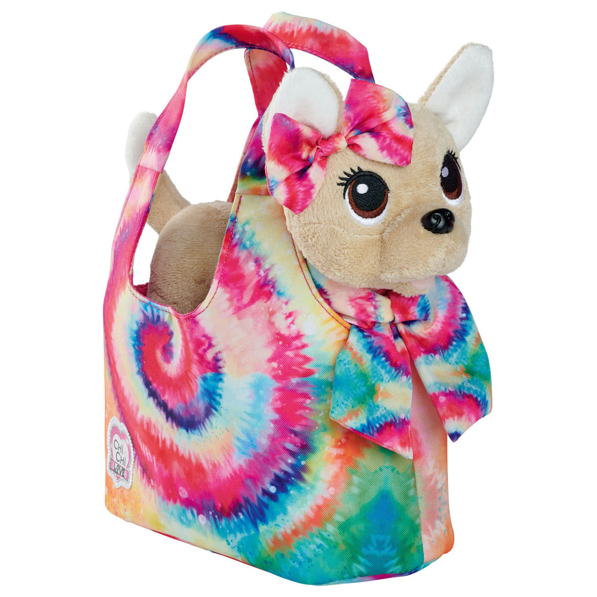 Simba chi chi love chiot peluche en sac style batik