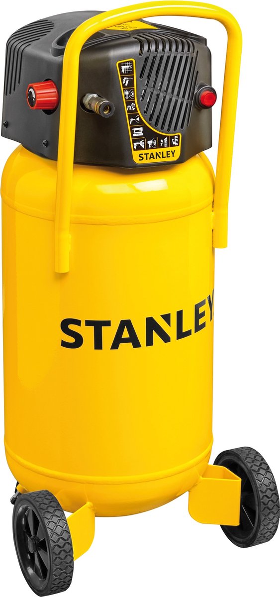 Stanley – compresseur d'air d230 10 50v – 10 bar – sans huile, capacité du réservoir 50 l