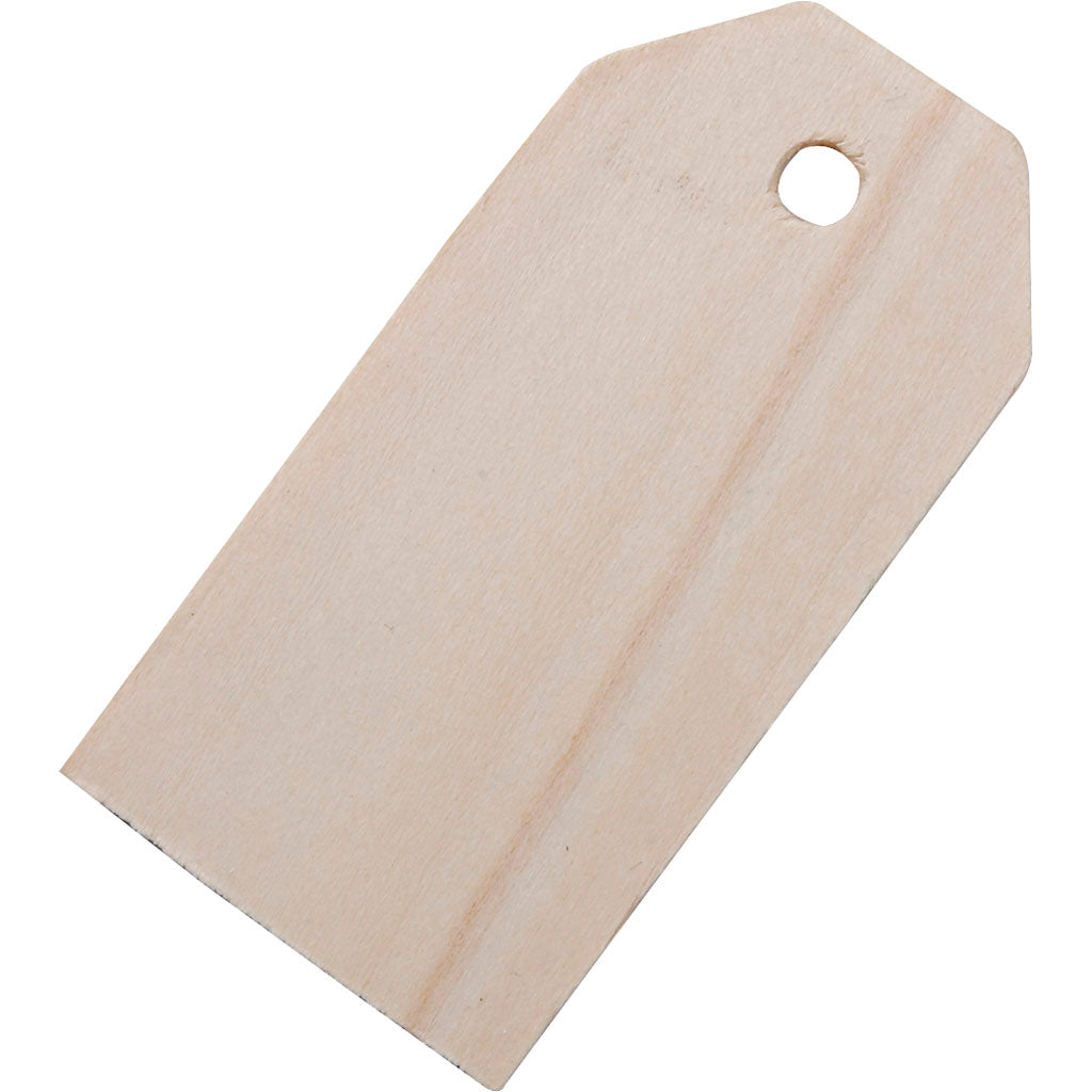 Étiquettes en bois Creativ company, 10 pcs.