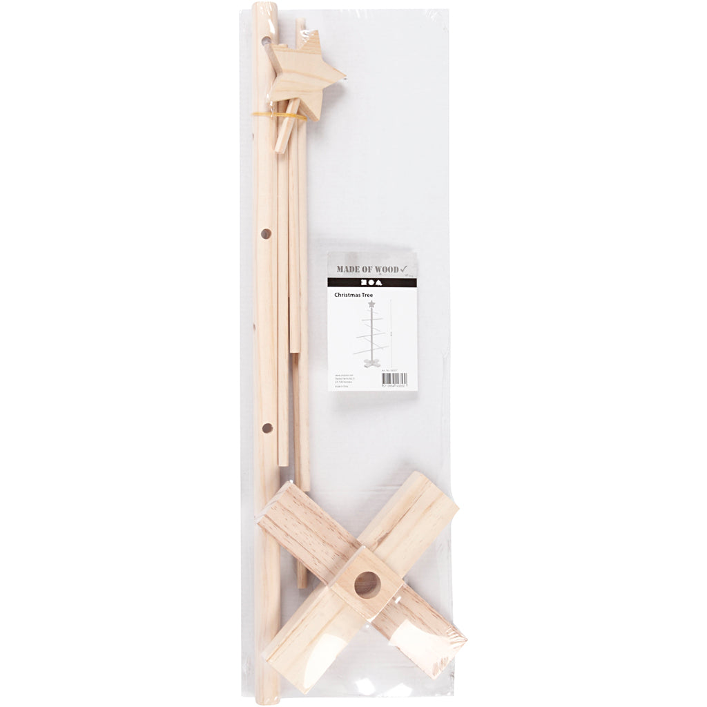 Sapin de Noël pour enfants en bois, 60 cm