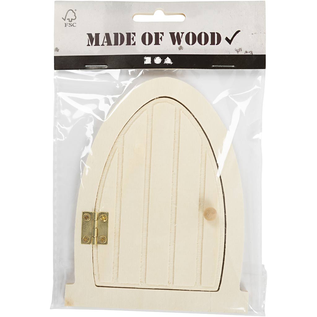Creativ Company Porte miniature en bois avec charnières, 13x10cm