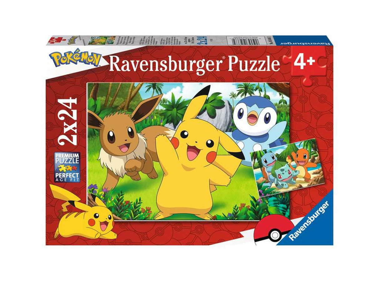 Ravensburger - Puzzle - Pikachu et ses amis 2x24 pièces