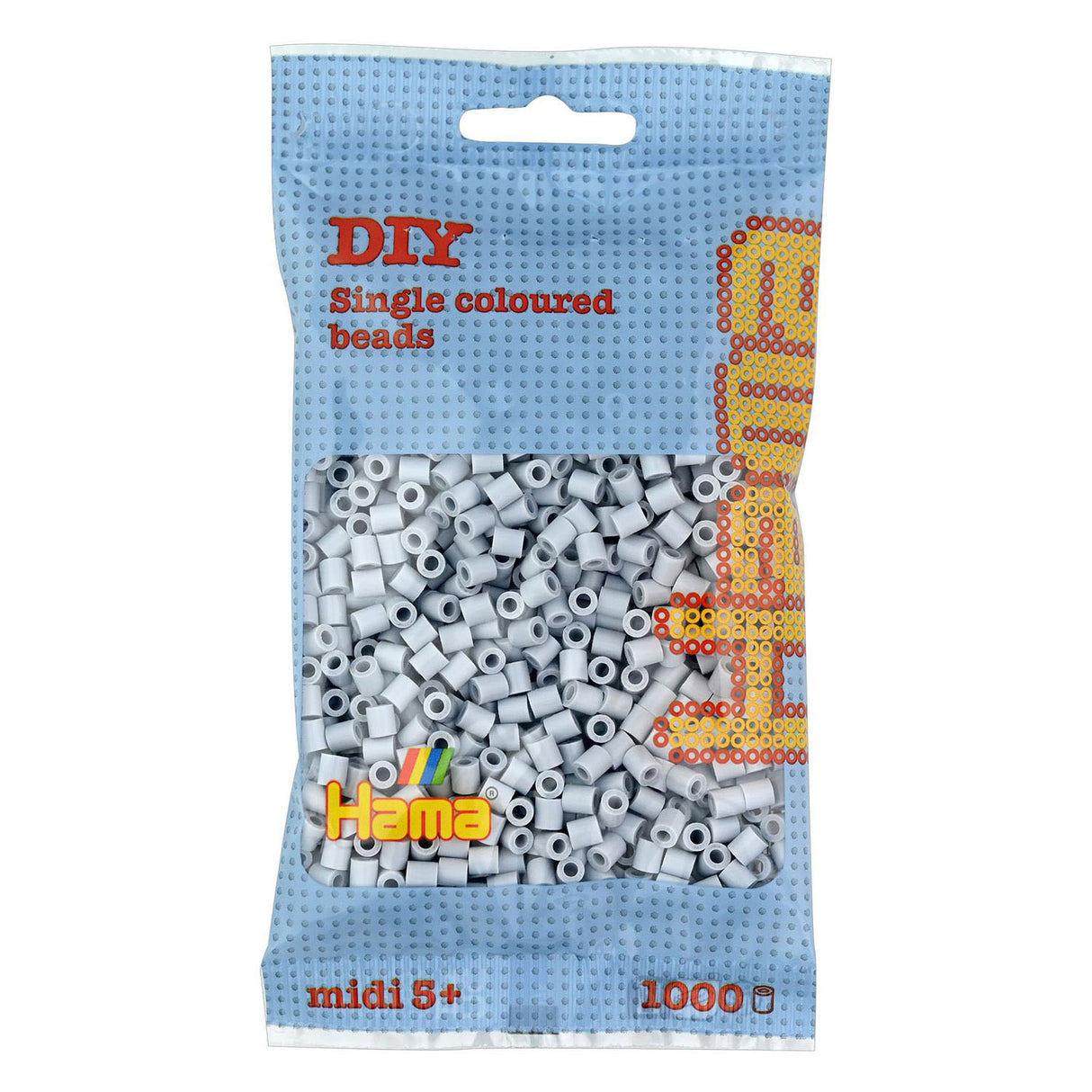 Perles thermocollantes Hama midi - gris clair (070), 1000 pcs.