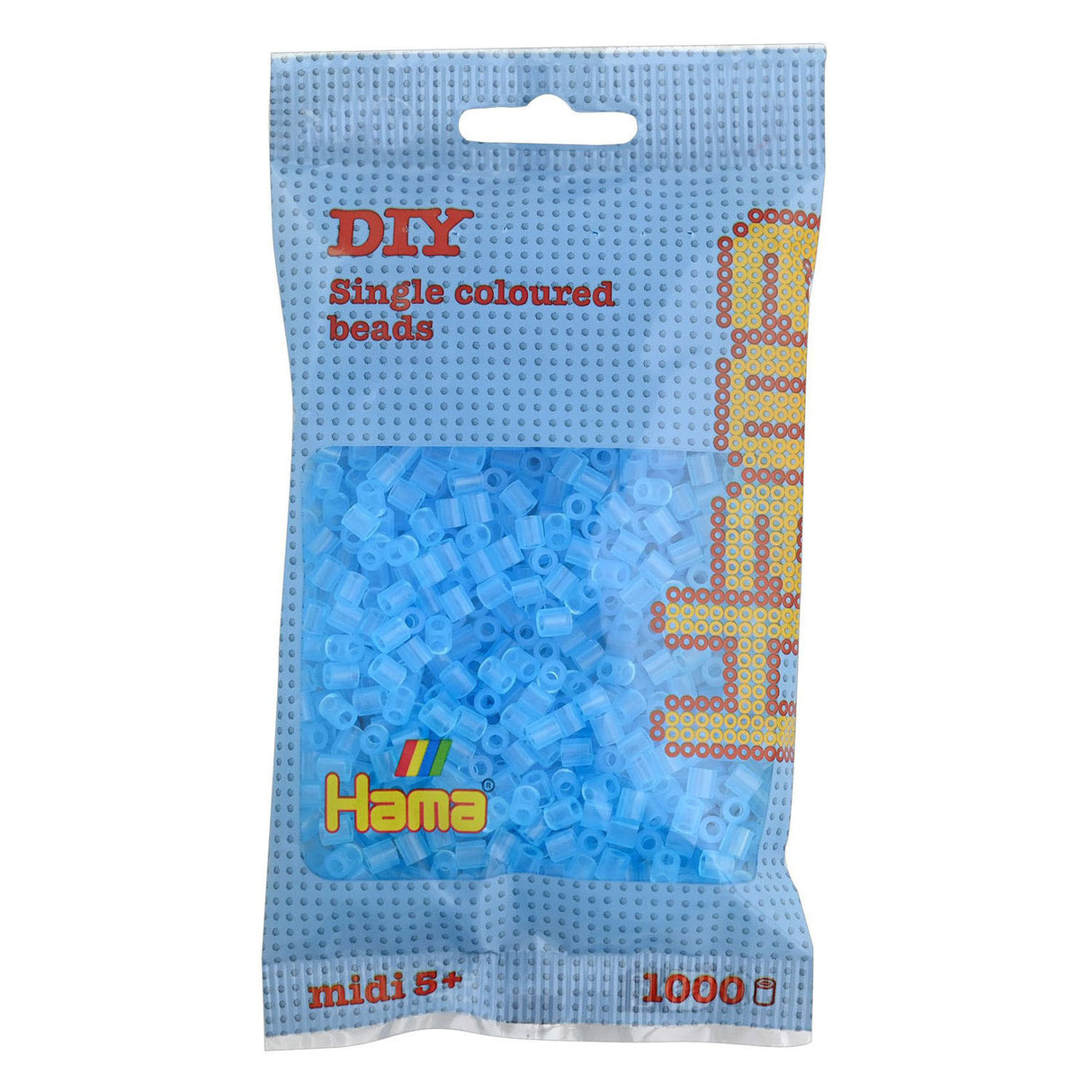 Perles thermocollantes Hama midi - aqua transparent (073), 1000 pcs.