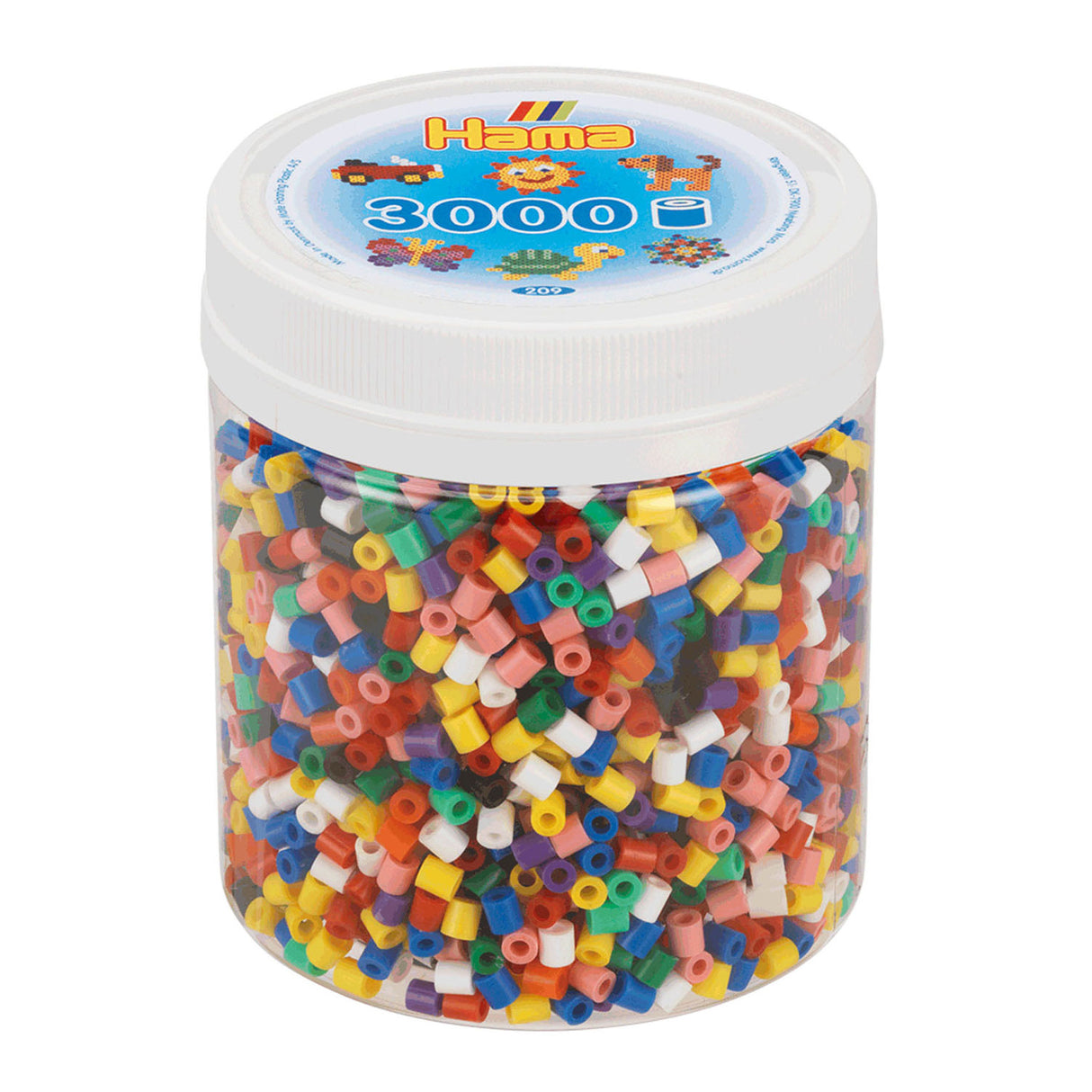 Perles de fer HAMA en JAR - Mélange Standard (00), 3000st.