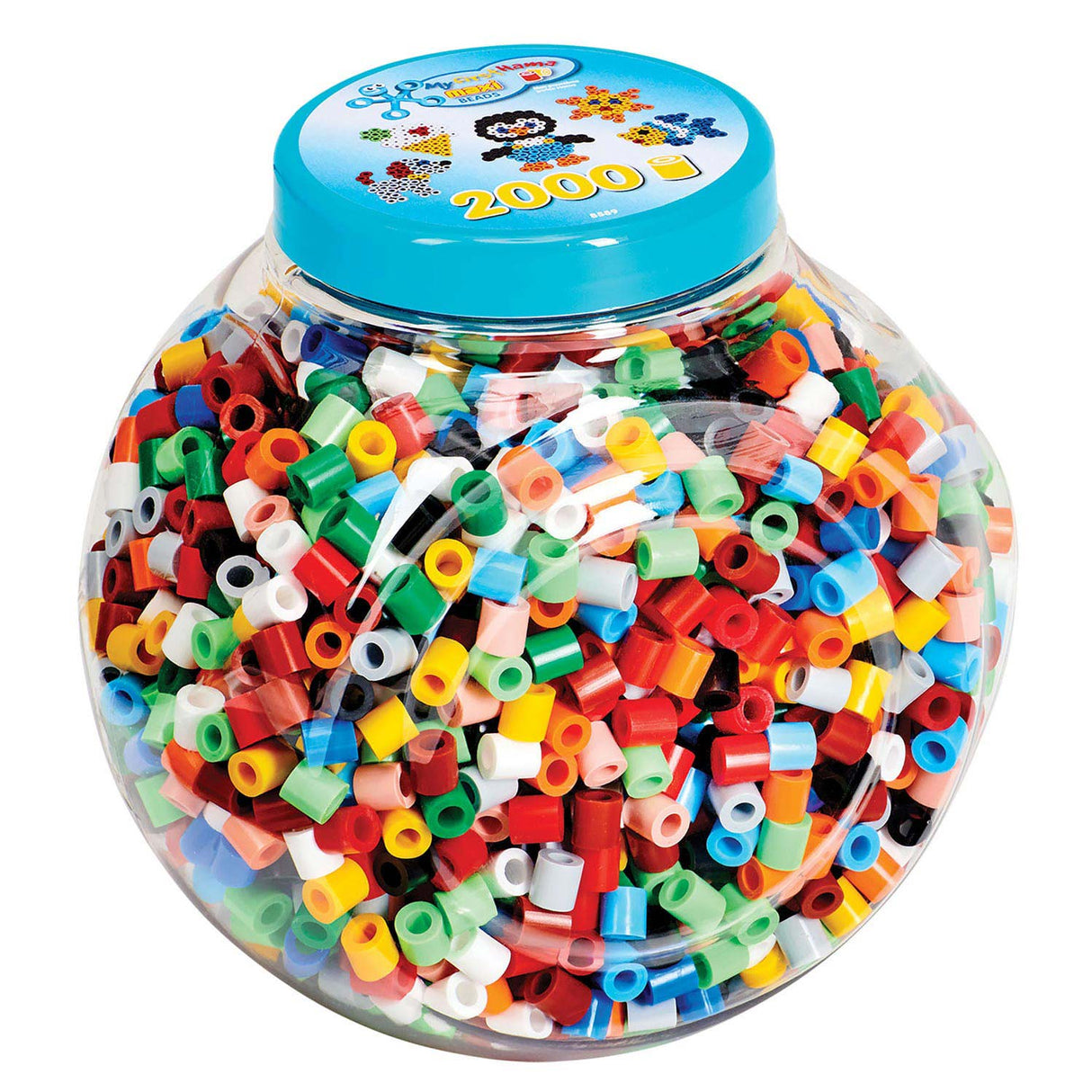 Hama set maxi de perles à repasser - Pot de perles créatif de 2000 pièces.