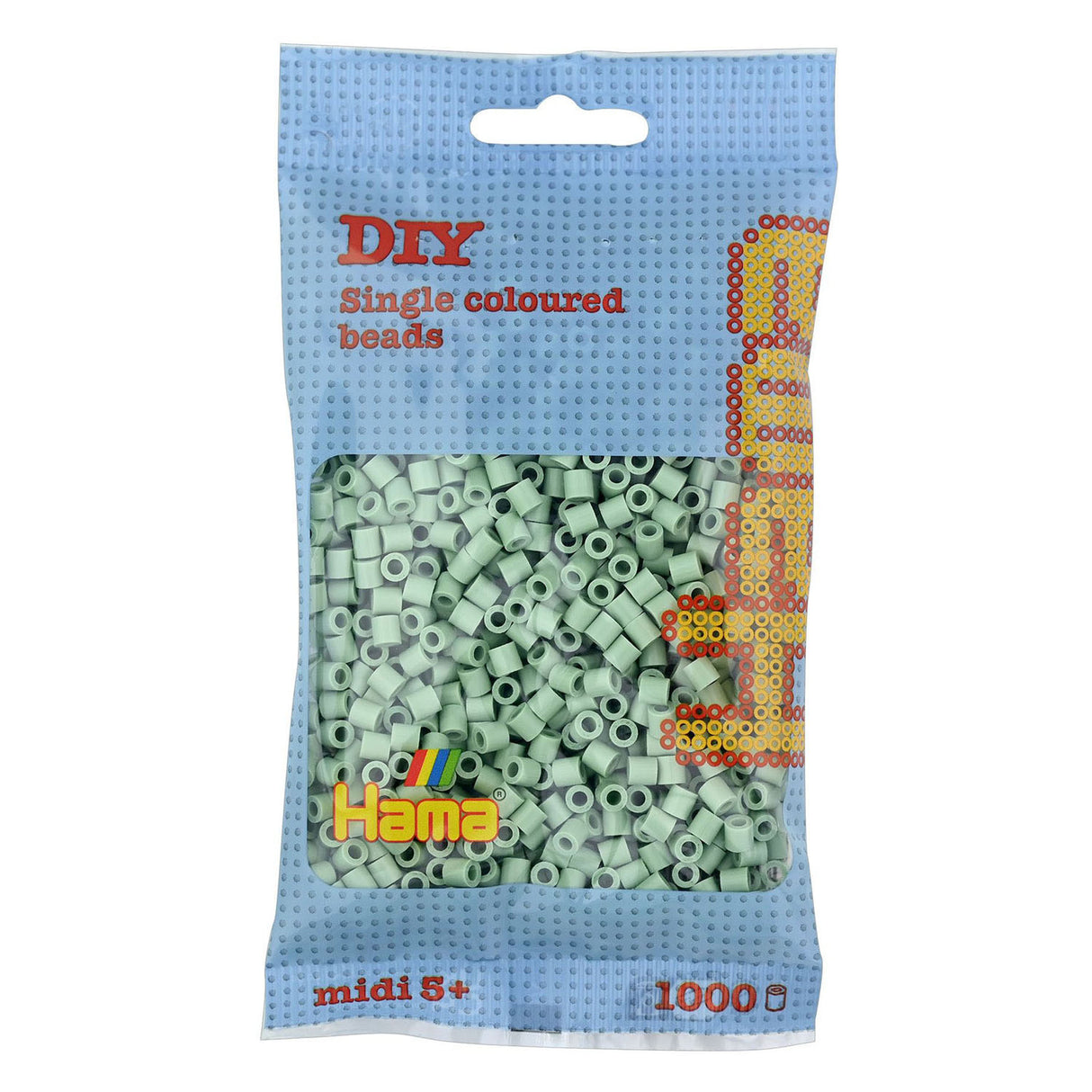 Perles thermocollantes Hama midi - eucalyptus, 1000 pcs.