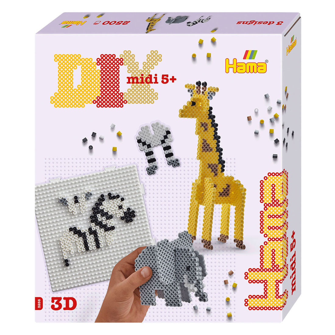 Hama perles à repasser 2500 pièces safari 3D