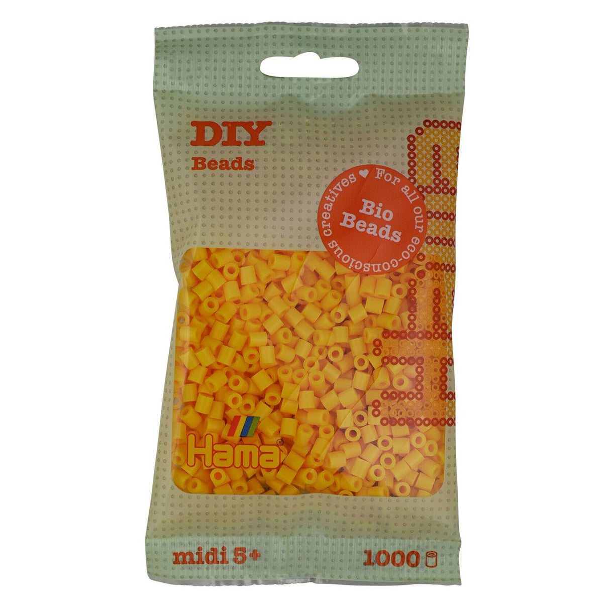 Perles thermocollantes Hama midi bio - jaune (003), 1000 pcs.