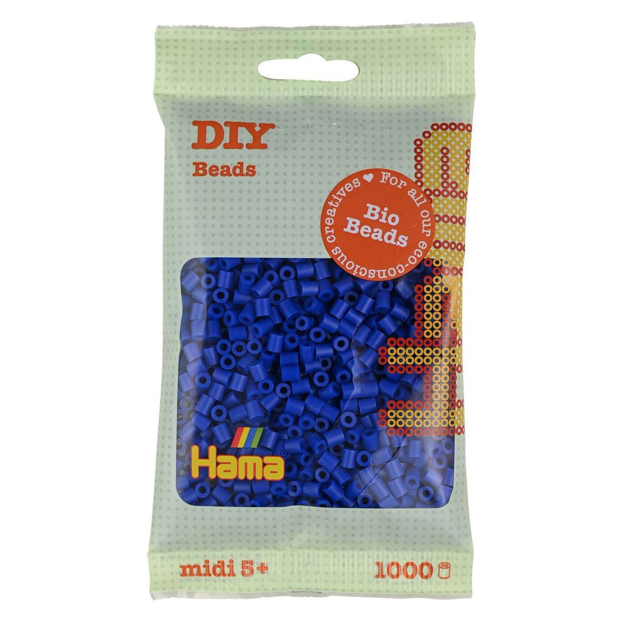 Perles thermocollantes Hama midi bio - bleu (008), 1000 pcs.