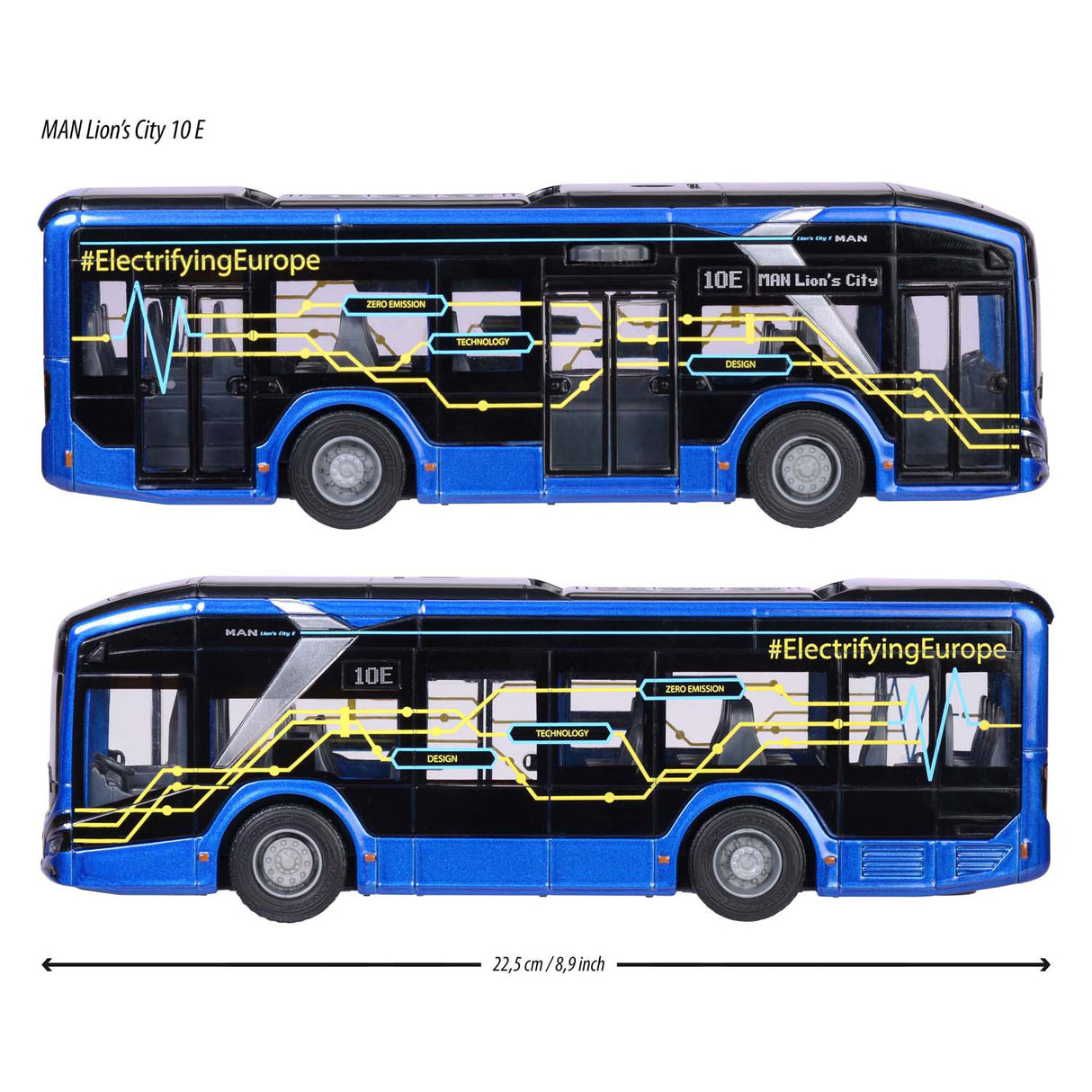 Majorette homme lion's city 10 ème bus