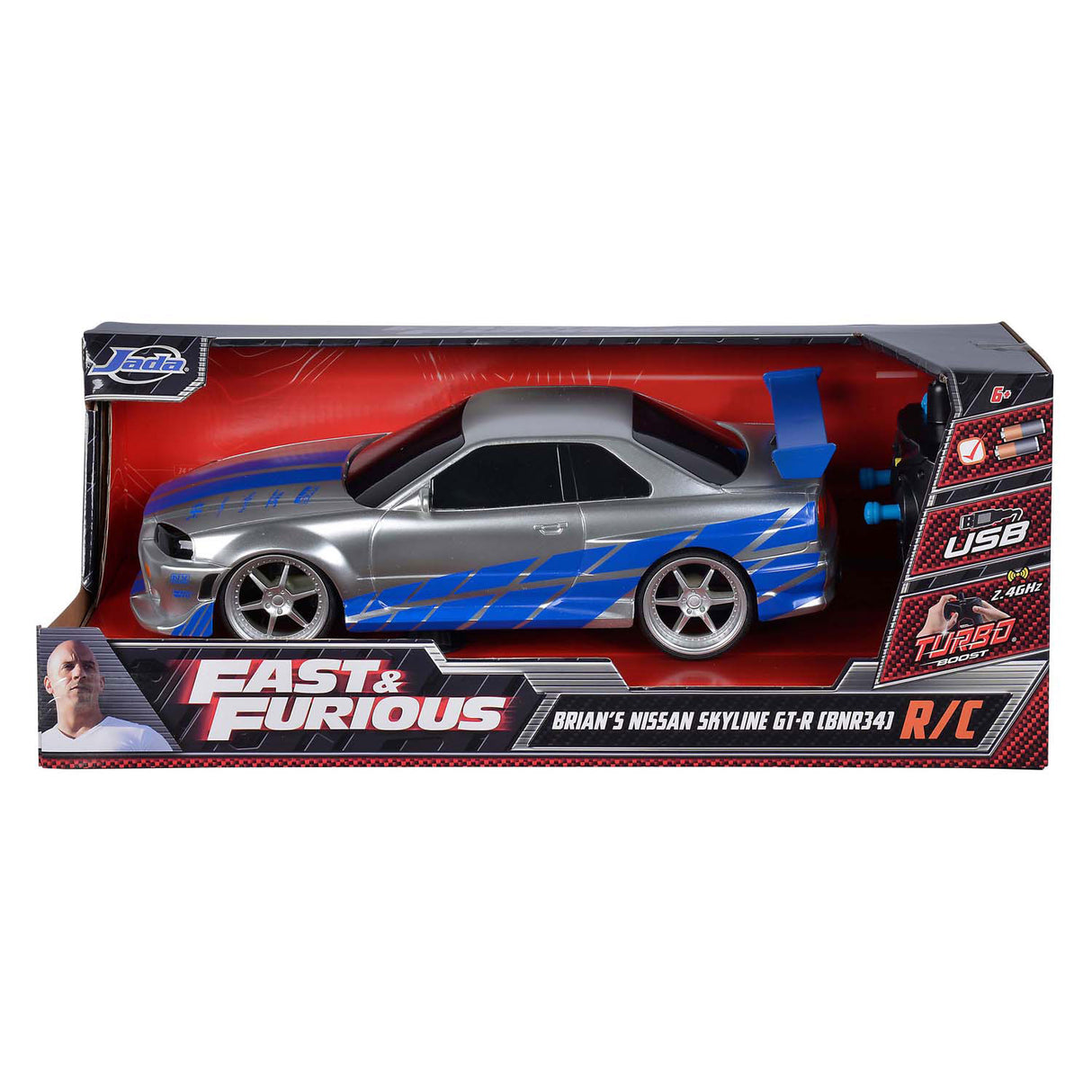 Jada jouets Jada Fast Furious RC Nissan Skyline GTR 1:16