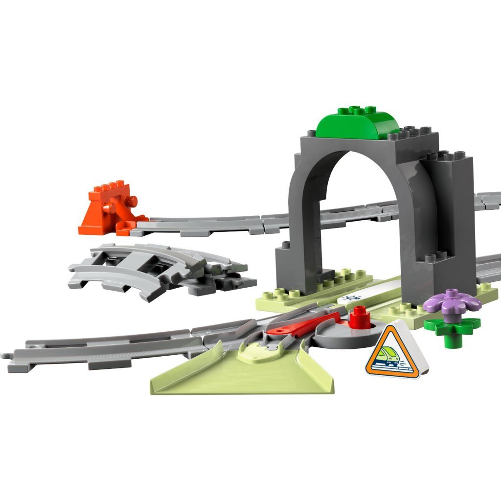 Lego Duplo Town 10425 Ensemble d'extension du tunnel ferroviaire et des rails