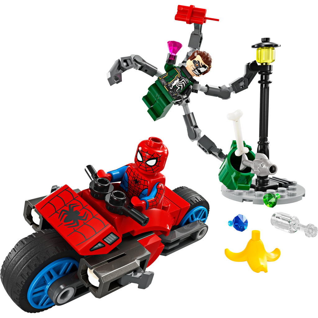 LEGO LEGO Super Heroes 76275 Motorcycle Pursuit: Spider-Man contre Doc Ock