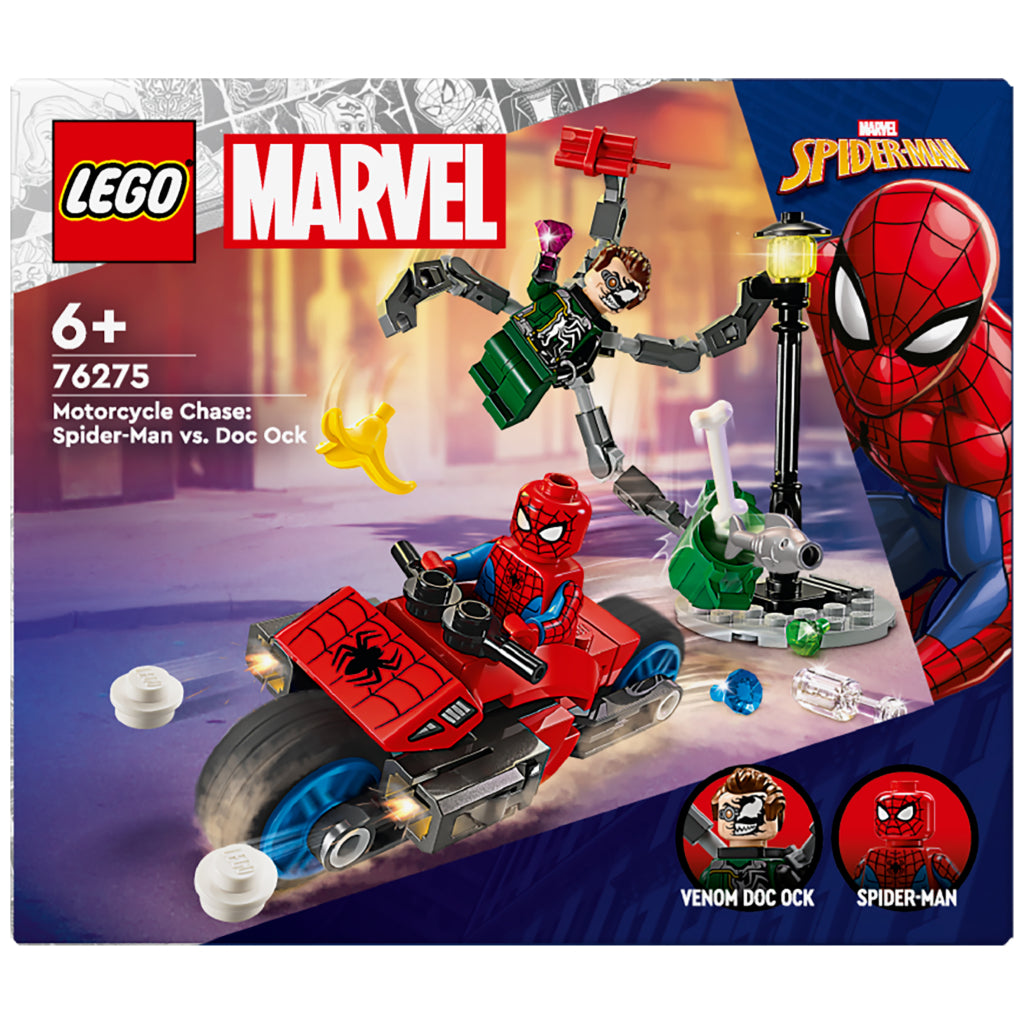 LEGO LEGO Super Heroes 76275 Motorcycle Pursuit: Spider-Man contre Doc Ock