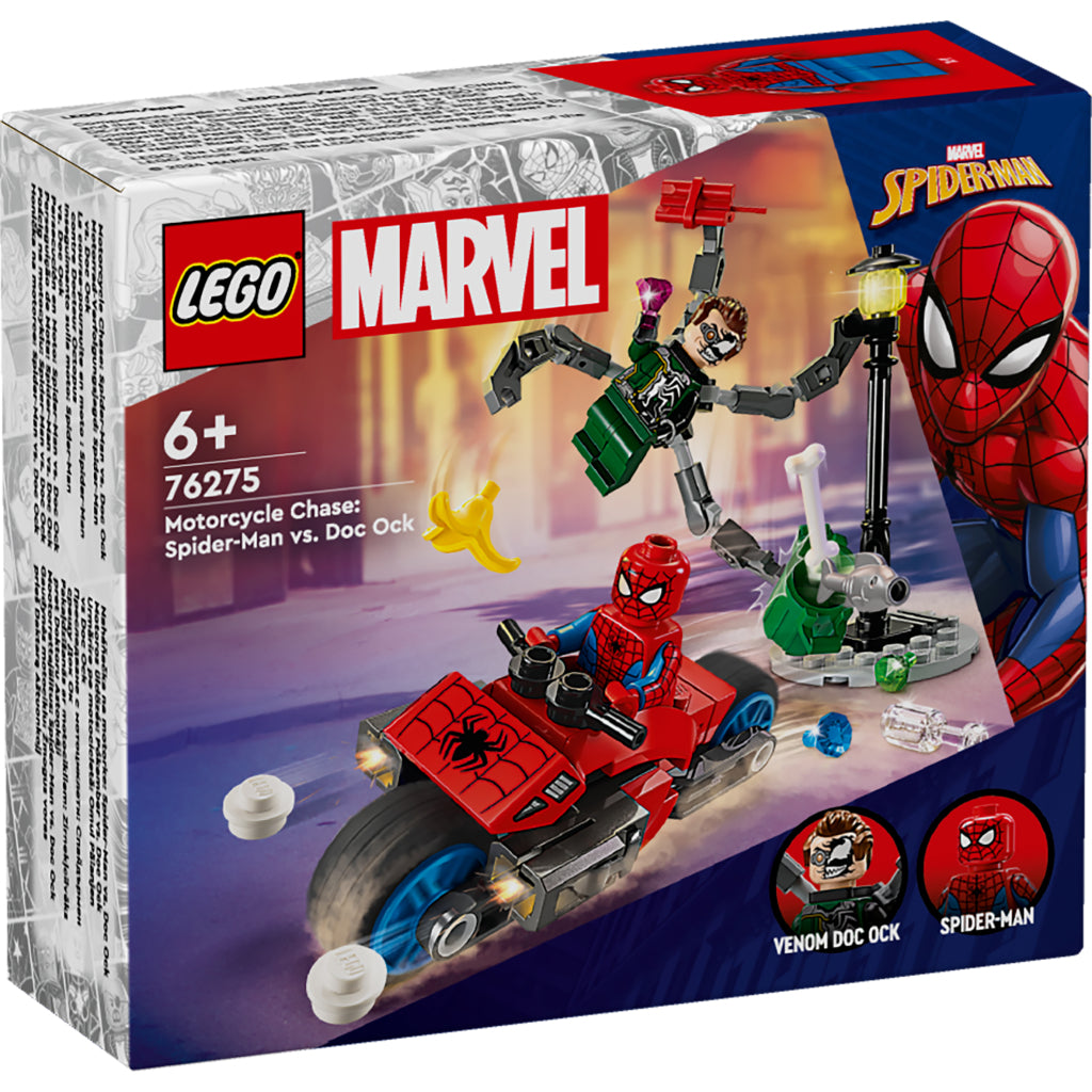 LEGO LEGO Super Heroes 76275 Motorcycle Pursuit: Spider-Man contre Doc Ock