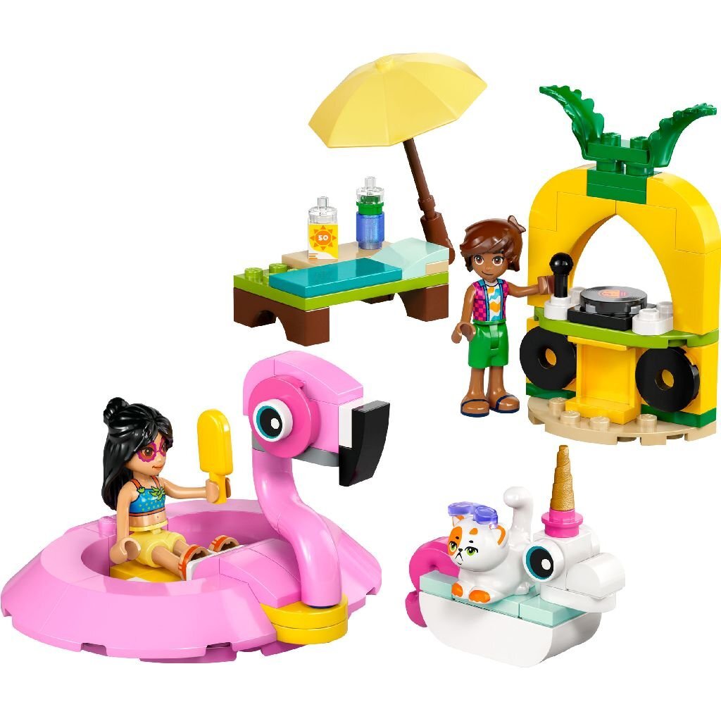 Lego classic 42658 pool party avec flamant rose et licorne
