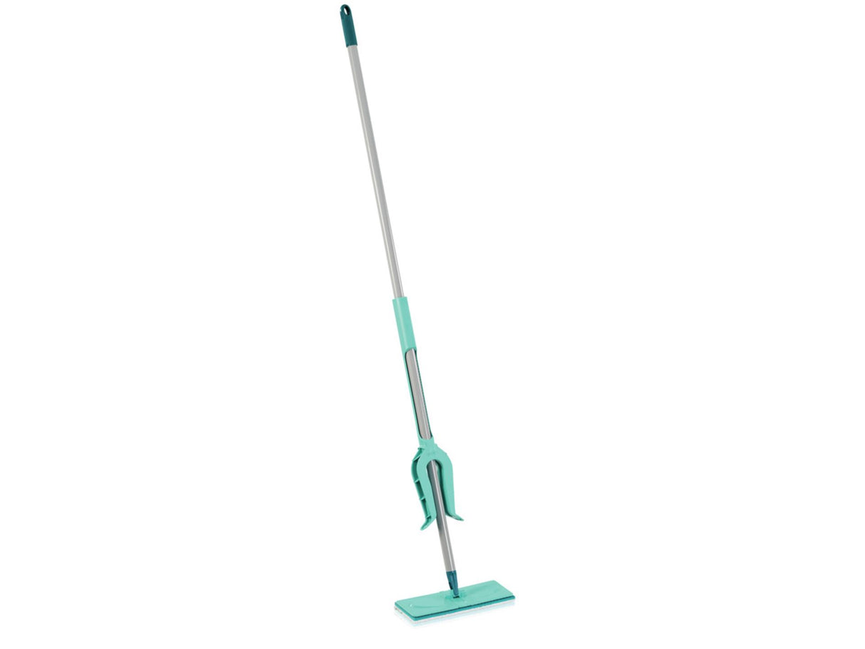 Leifheit picobello essuie-sol s micro duo avec manche - largeur d'essuyage 27 cm - turquoise - gris