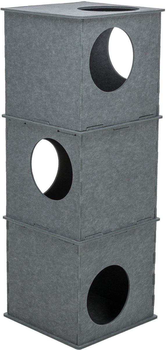 Trixie maison pour chat tour nele feutre gris