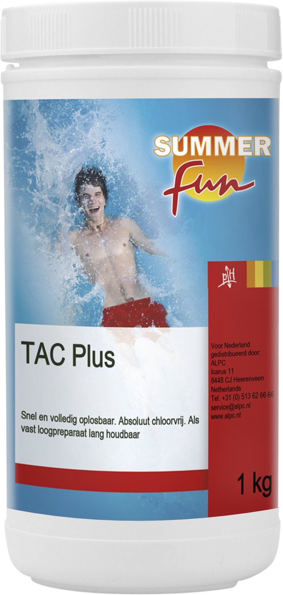 Summer fun tac plus - augmente l'alcalinité totale et le pH de la piscine - 1 kg
