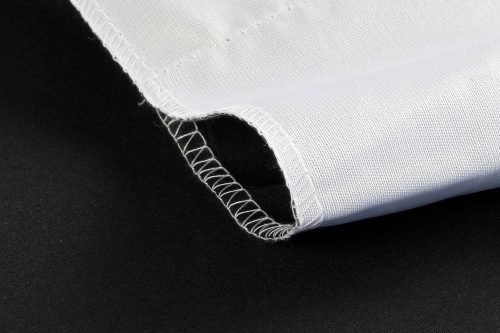 Tissu de fond étudiant 2,7x5 m blanc noir