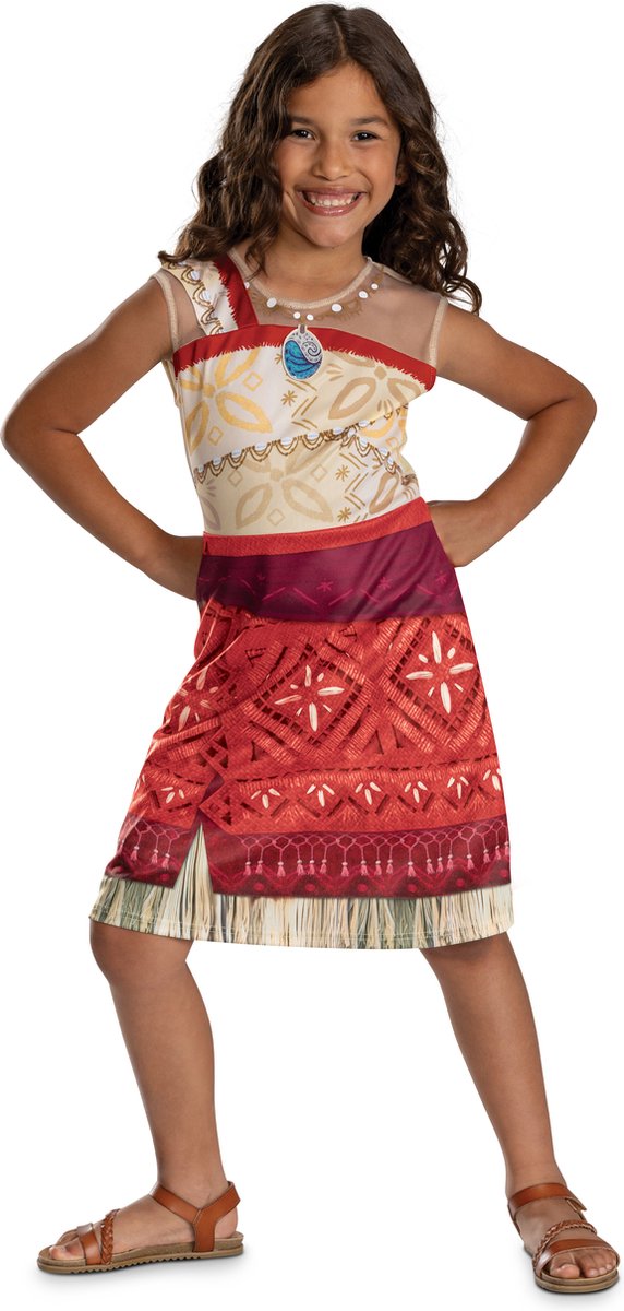 Déguisement disney - moana 2, costume moana vaiana basic plus dress, taille s (5 - 6 ans)