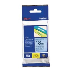 Brother ruban d'étiquettes tze541 noir, bleu 18mmx8m