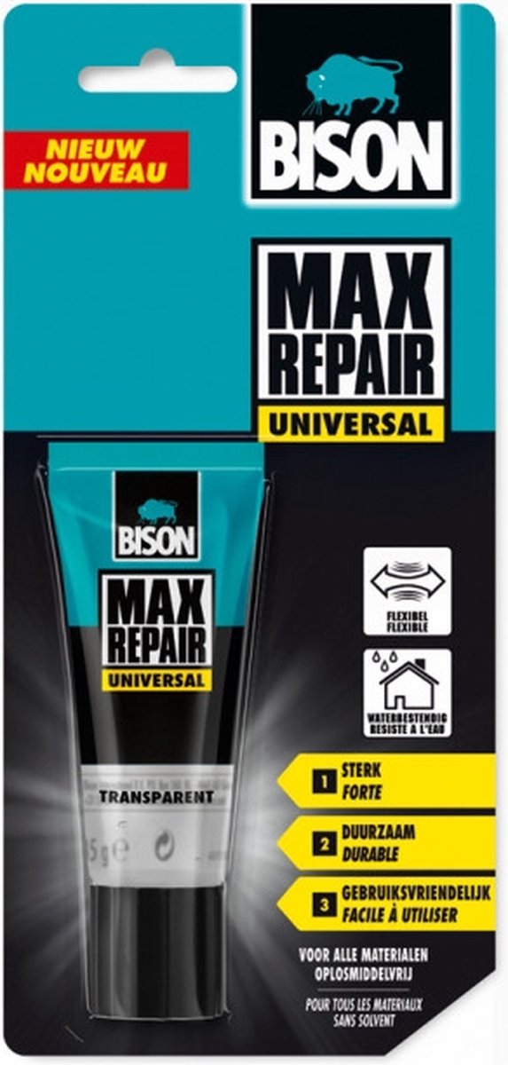 Bison colle max réparation universelle - 45 grammes