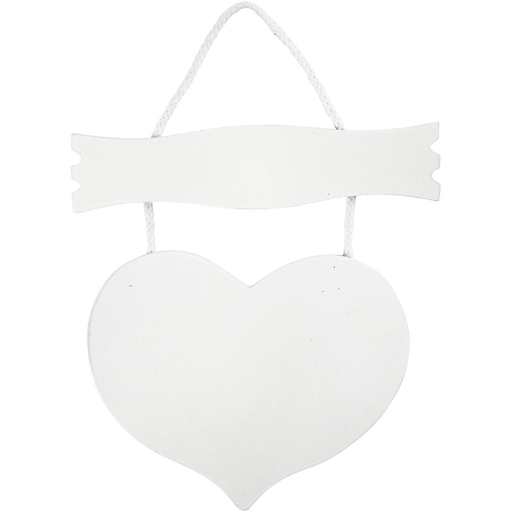 Coeur d'entreprise Creativ avec assiette, dim. 28x19 cm, épaisseur 5 mm, 1 pièce