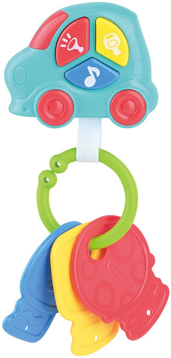 Clés de voiture pour bébé Playgo bleues - 4 pcs.