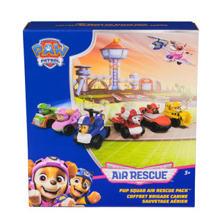Paw Patrol - Pack de 6 coureurs de l'escouade de chiots de sauvetage aérien Paw Patrol