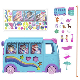 Ensemble de jeu d'aventure mobile pour animaux de compagnie Polly Pocket