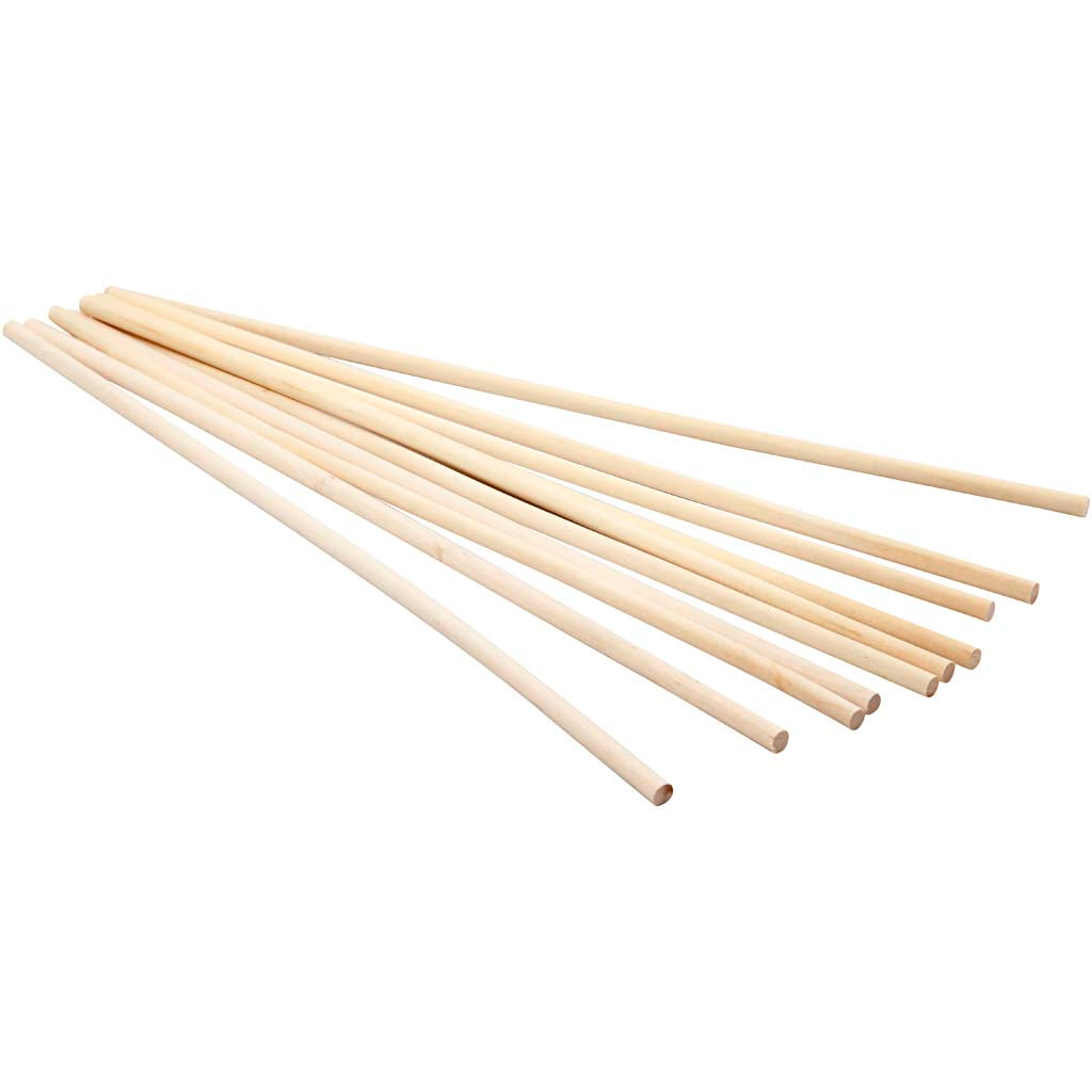 Bâtons de fleurs Creativ company, l : 30 cm, d 6 mm, 10 pièces, 1 boîte