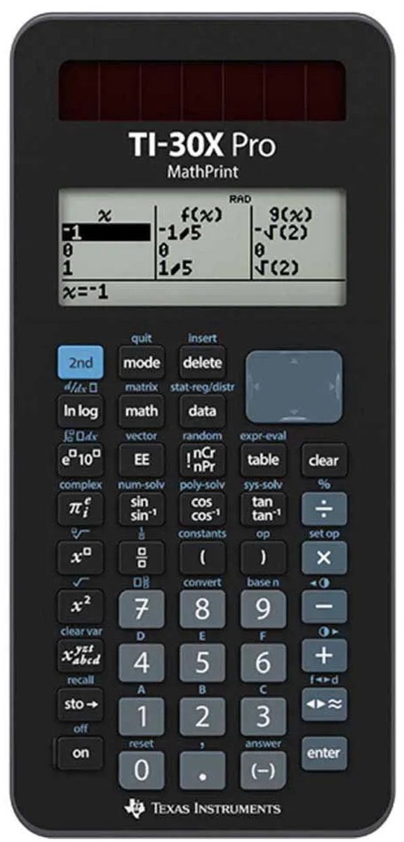 Texas instruments ti-30x pro mathprint cas calculatrice scientifique