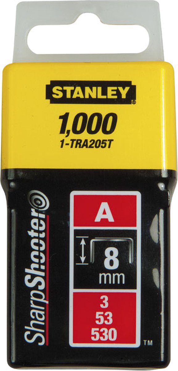 Agrafes Stanley 14mm type a - 1000 pièces