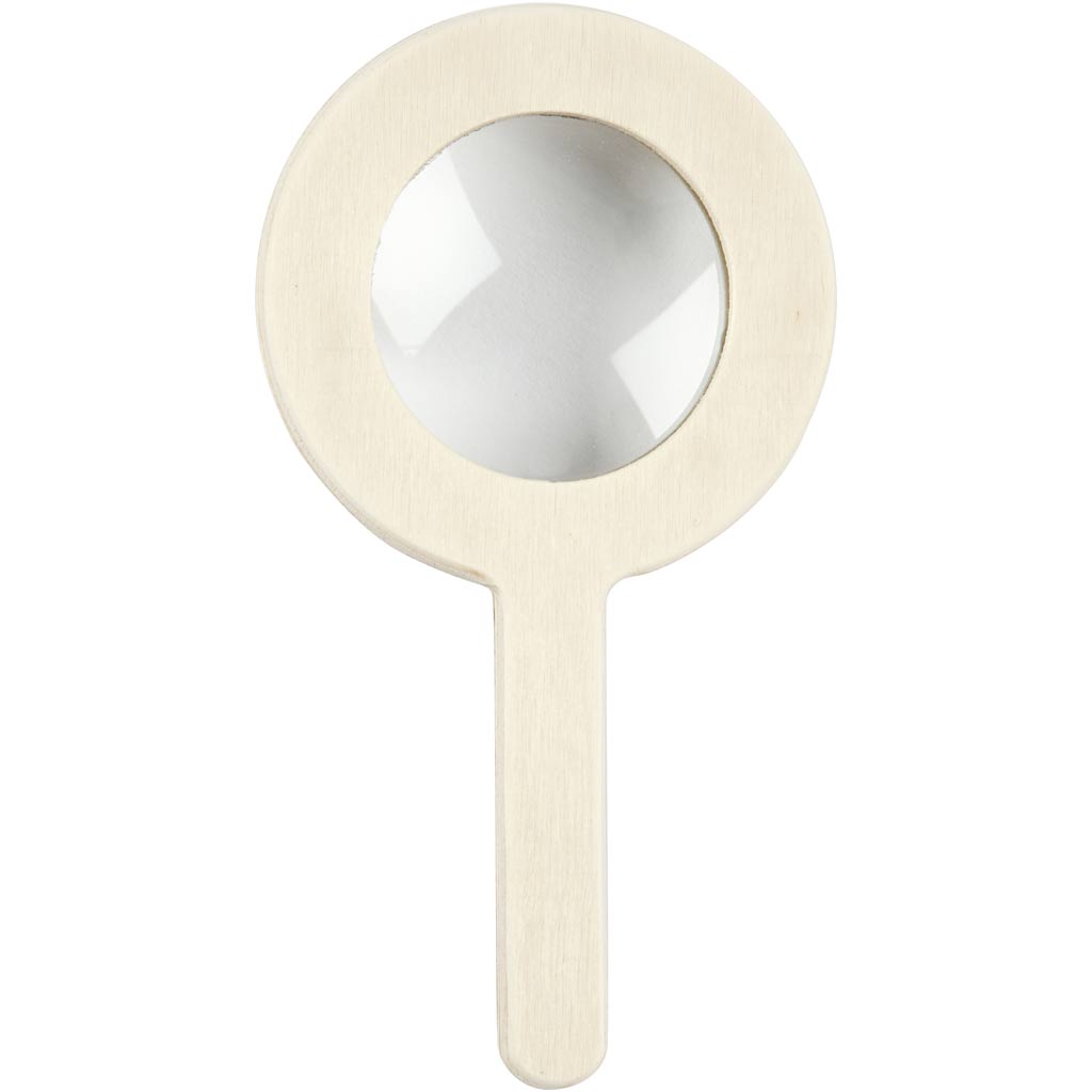 Loupe en bois de l'entreprise créative
