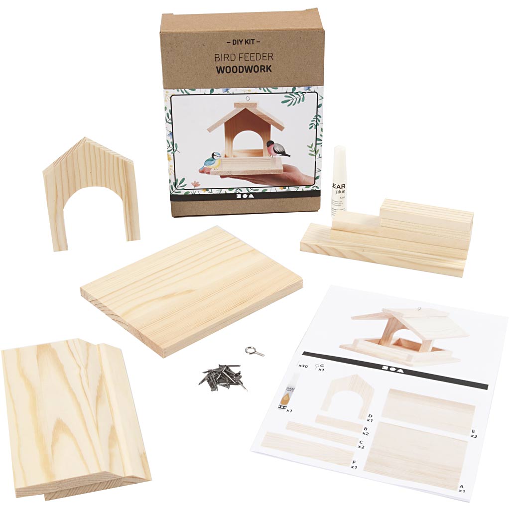 Entreprise créative https: www.ccobby.nl mangeoire à oiseaux house-h-12-5-cm-d-14-5-cm-w-11-5-cm-1-piece